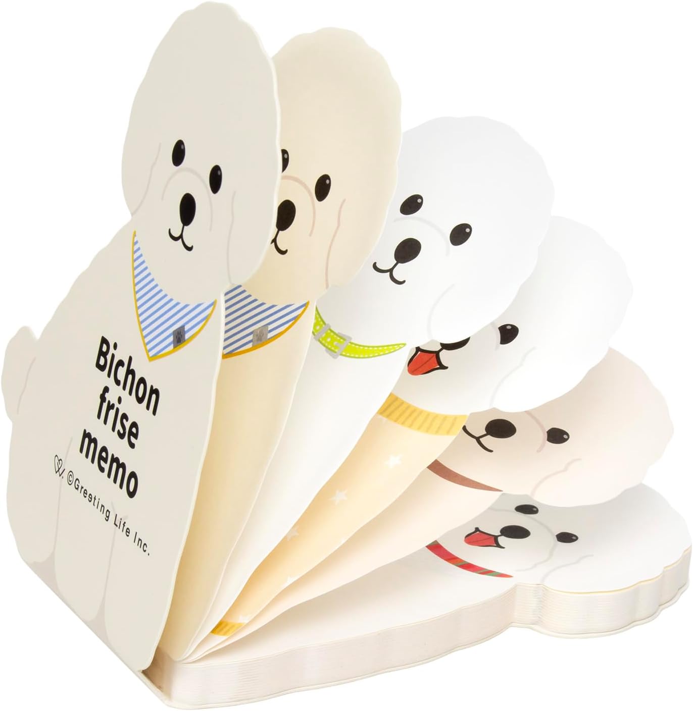 Greeting Life Animal Die-Cut Note, Bichon Frise ETN-220
