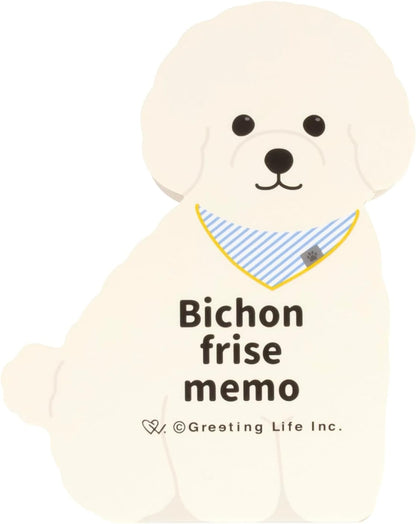 Greeting Life Animal Die-Cut Note, Bichon Frise ETN-220