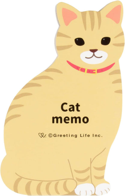 Greeting Life Animal Die-Cut Memo Cat ETN-221