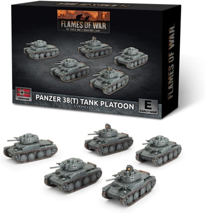 Flames of War: GBX200 Panzer 38(t) Platoon (x5 Plastic
