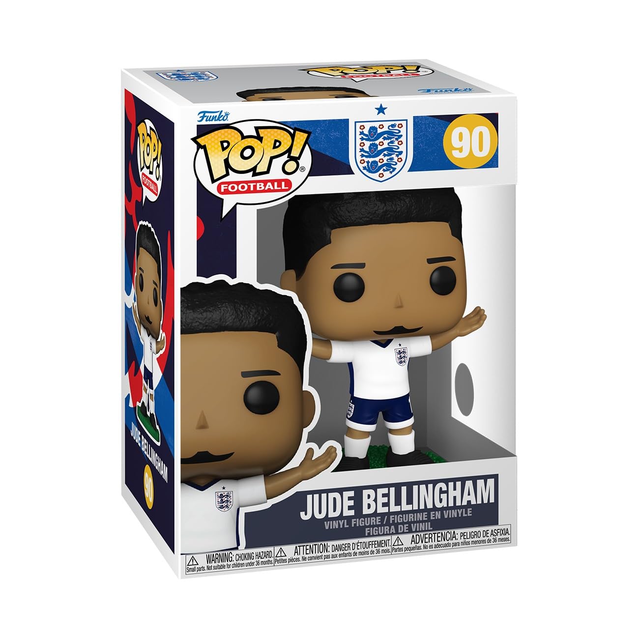 Funko POP! Football: England - Jude Bellingham - Figura in vinile da collezione - Idea regalo - Prodotto ufficiale - Giocattoli per bambini e adulti - Modello di figura per collezionisti