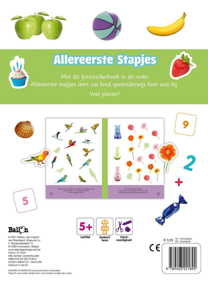 Standaard Uitgeverij - Allereerste Stapjes Stickerboek - Tellen