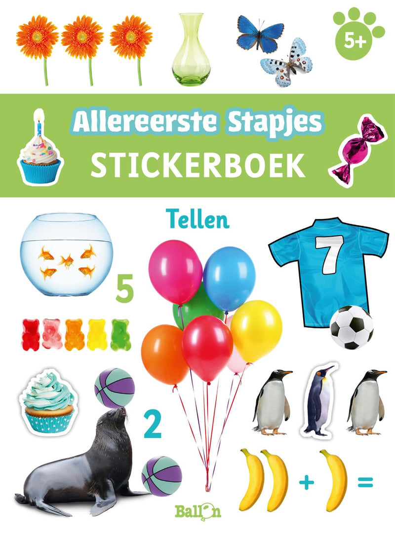 Standaard Uitgeverij - Allereerste Stapjes Stickerboek - Tellen