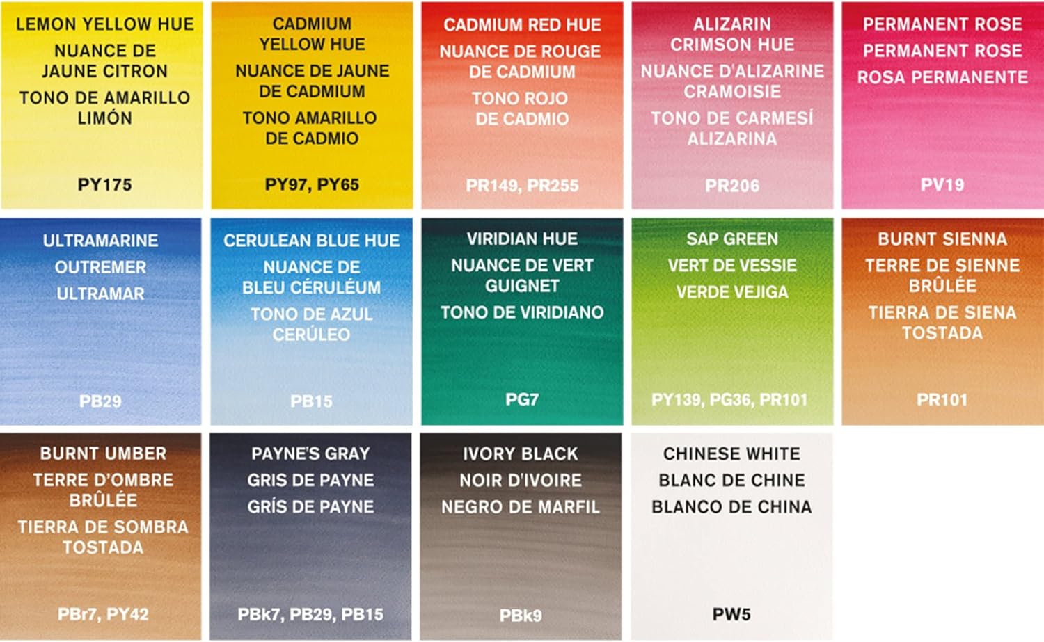 Winsor & Newton acuarela Cotman - Set de 14 medio godets de acuarela, colores surtidos
