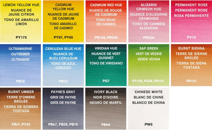 Winsor & Newton acuarela Cotman - Set de 14 medio godets de acuarela, colores surtidos
