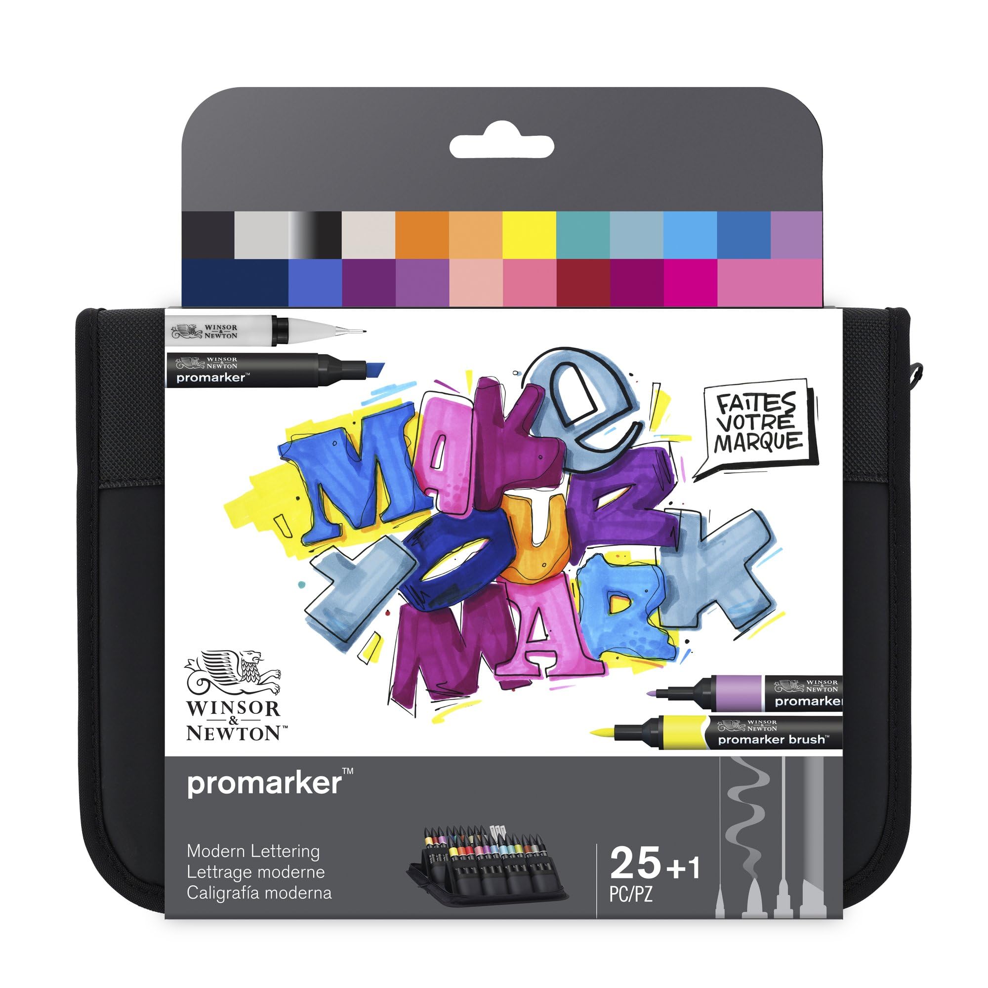 Winsor & Newton - Promarker Set, Modern Lettering 25Pcs+Walle (839997)