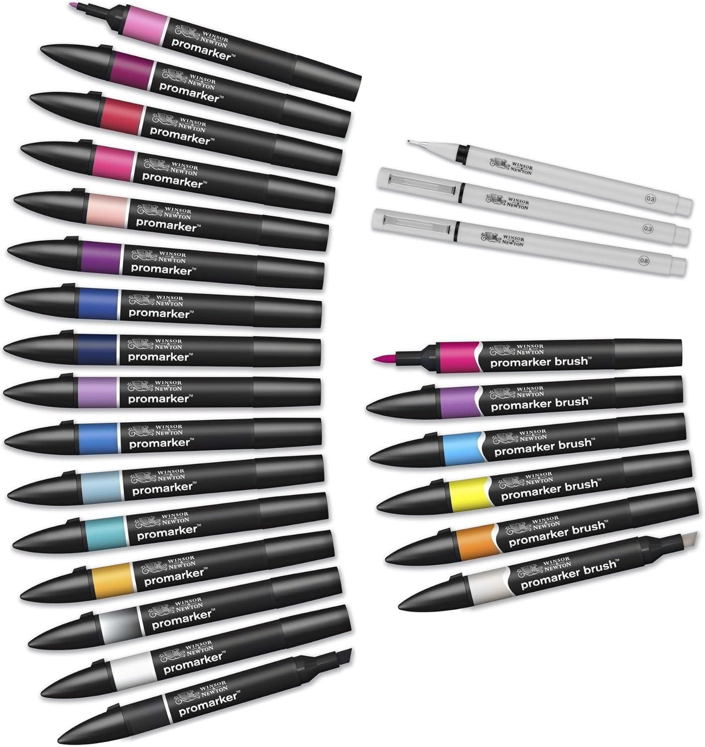 Winsor & Newton - Promarker Set, Modern Lettering 25Pcs+Walle (839997)