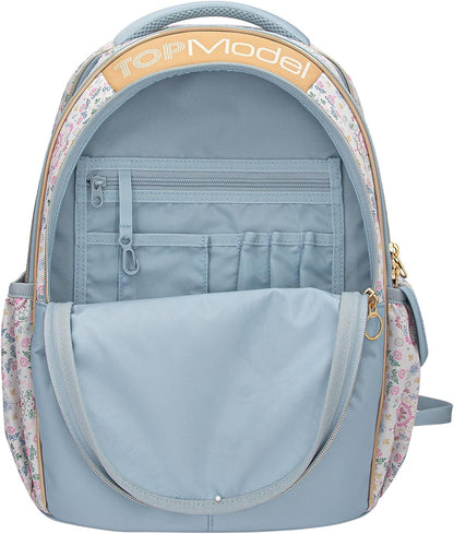Topmodel - School Backpack Festival Fun - Cream, Gold, Light Blue
