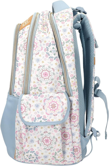 Topmodel - School Backpack Festival Fun - Cream, Gold, Light Blue