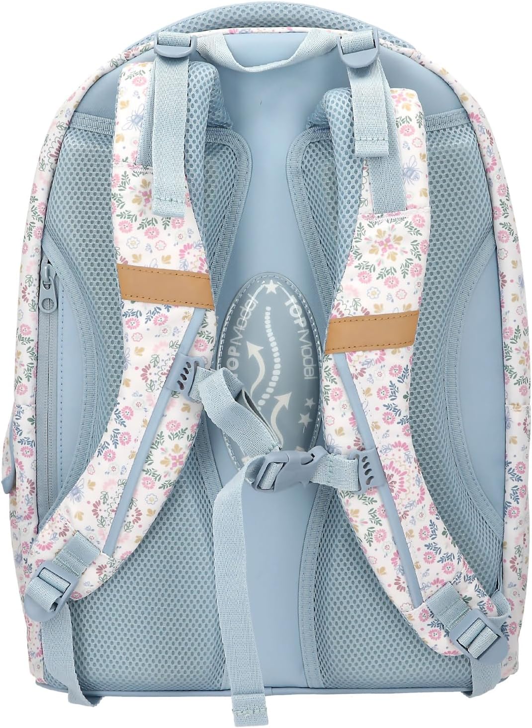 Topmodel - School Backpack Festival Fun - Cream, Gold, Light Blue