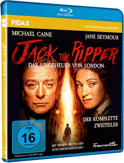 Jack the Ripper - Das Ungeheuer von London / Der komplette Zweiteiler mit Michael Caine und beiden deutschen Synchronfassungen (Pidax Historien-Klassiker