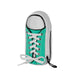 Oh My Pop Mint-Trousse Sneakers, Turquoise, 20 x 9 cm