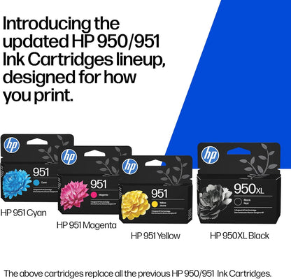 HP 950XL High Yield Black Original Ink Cartridge (CN045AE) - Works OfficeJet Pro 251, 276, 8100, 8600, 8610, 8616, 8620, 8640, 276dw