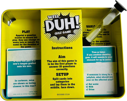 University Games Well Duh! Deluxe Game in a Tin