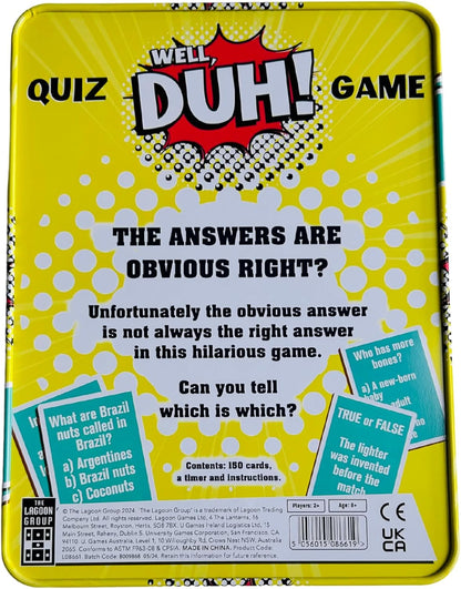 University Games Well Duh! Deluxe Game in a Tin