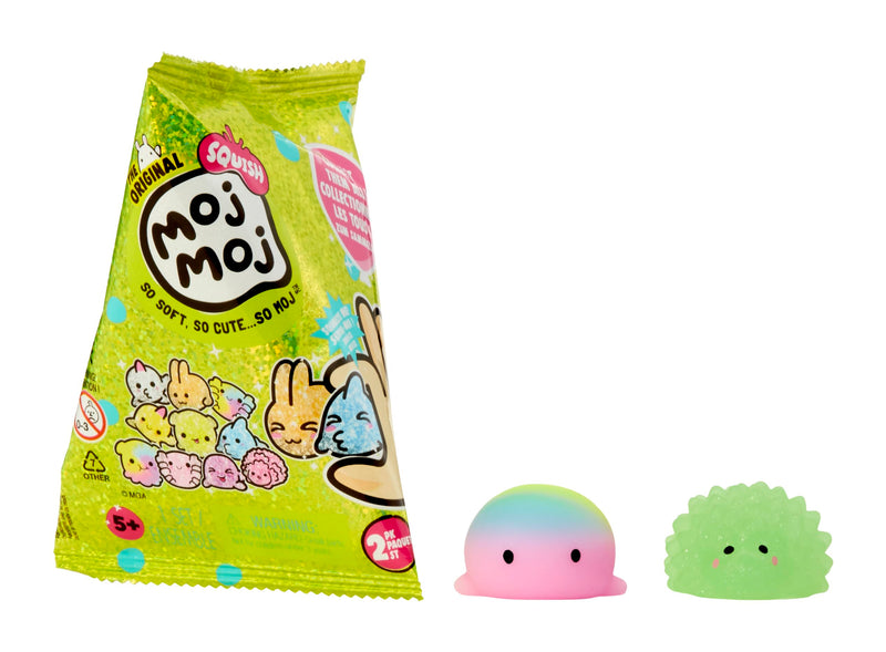 The Original Moj Moj Squish Series 1 - Figura Coleccionable, Embalaje Ciego, Paquete de 2 Squishies, Juguete Sensorial, Relleno para Cestas de Pascua, Regalo de Fiesta para Niños Mayores de 5 años