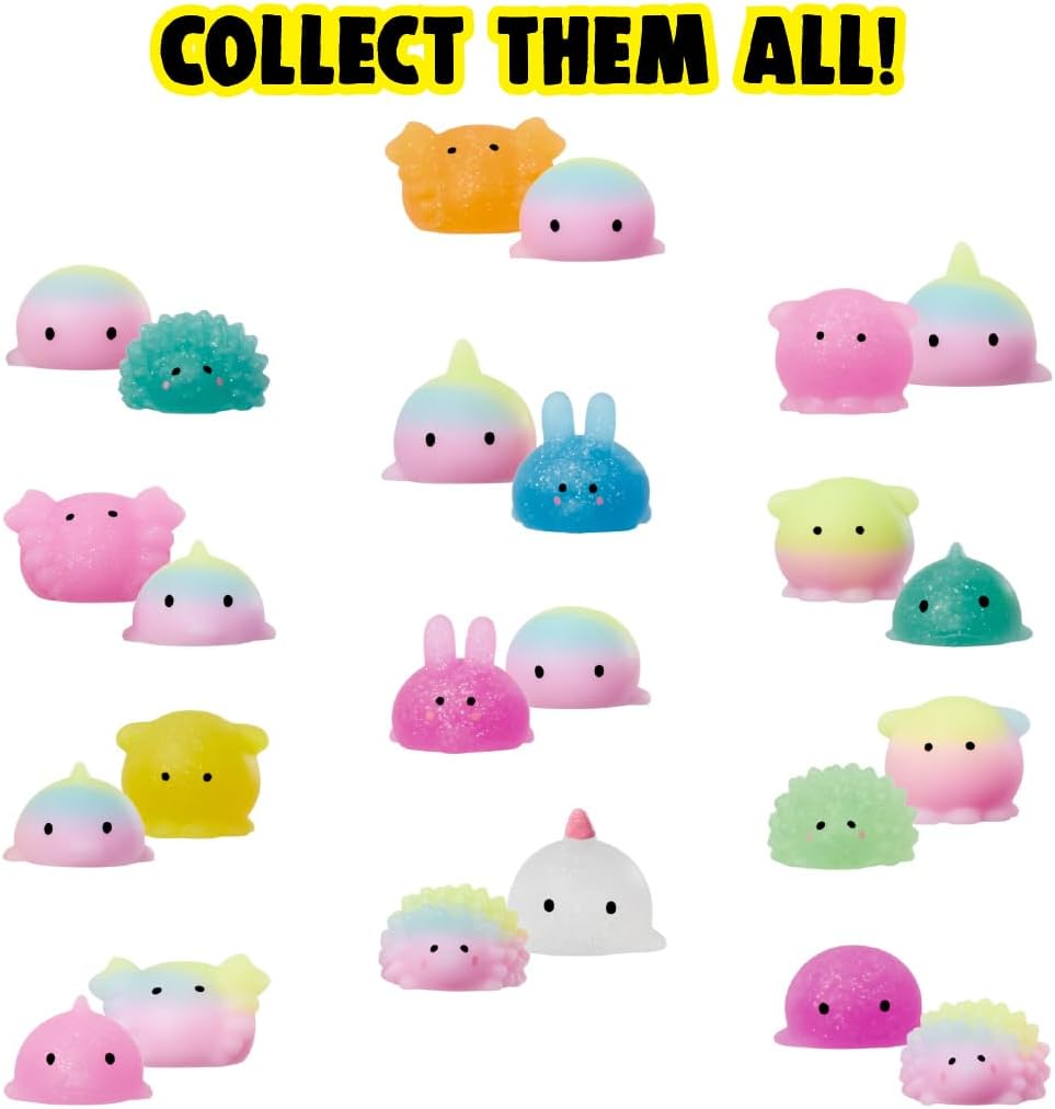 The Original Moj Moj Squish Series 1 - Figura Coleccionable, Embalaje Ciego, Paquete de 2 Squishies, Juguete Sensorial, Relleno para Cestas de Pascua, Regalo de Fiesta para Niños Mayores de 5 años