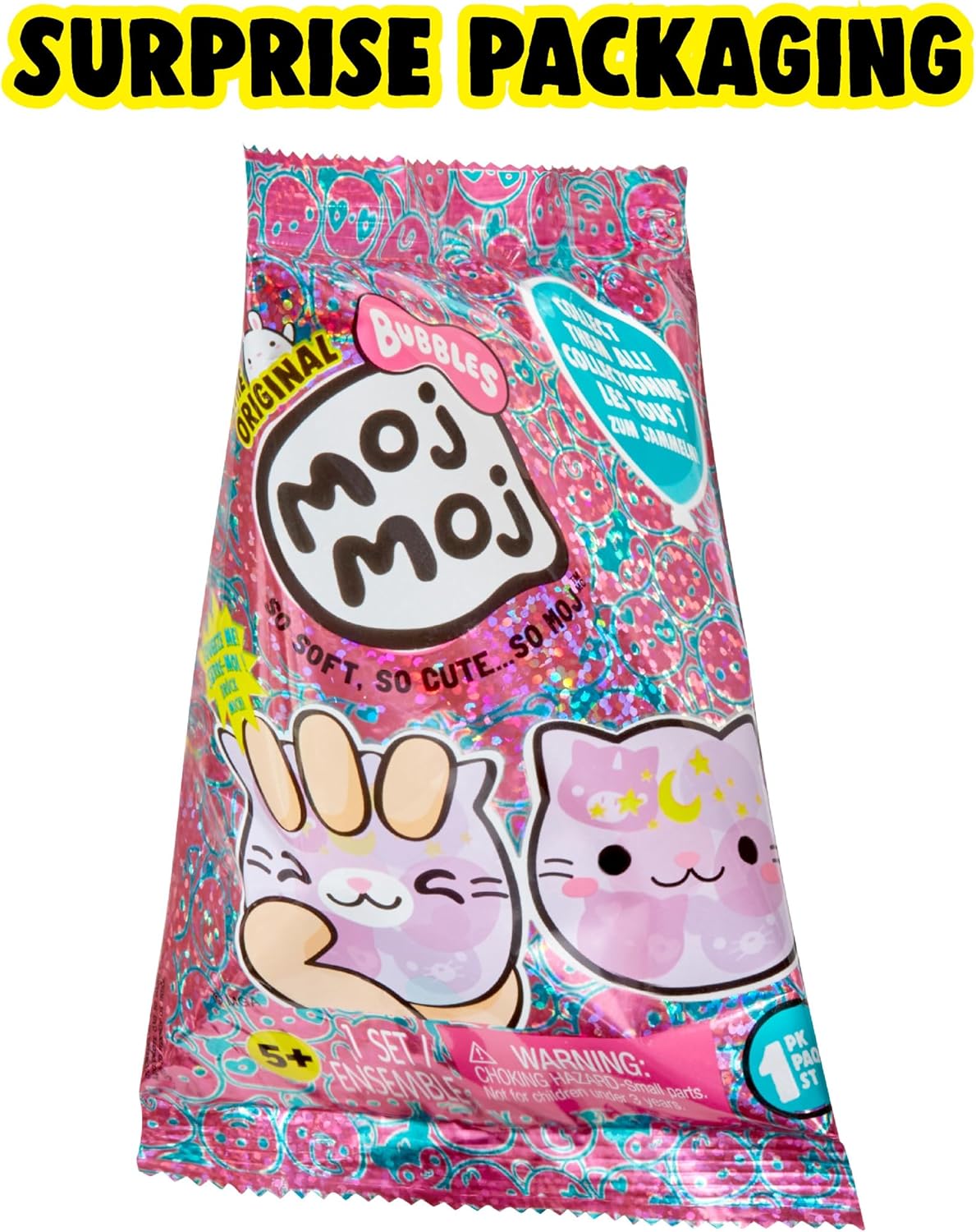 The Original Moj Moj Bubbles Series 1 - Figura Coleccionable, Embalaje Ciego, Juguete Sensorial, Relleno para Cestas de Pascua, Regalos de Fiesta para Niños Mayores de 5 Años