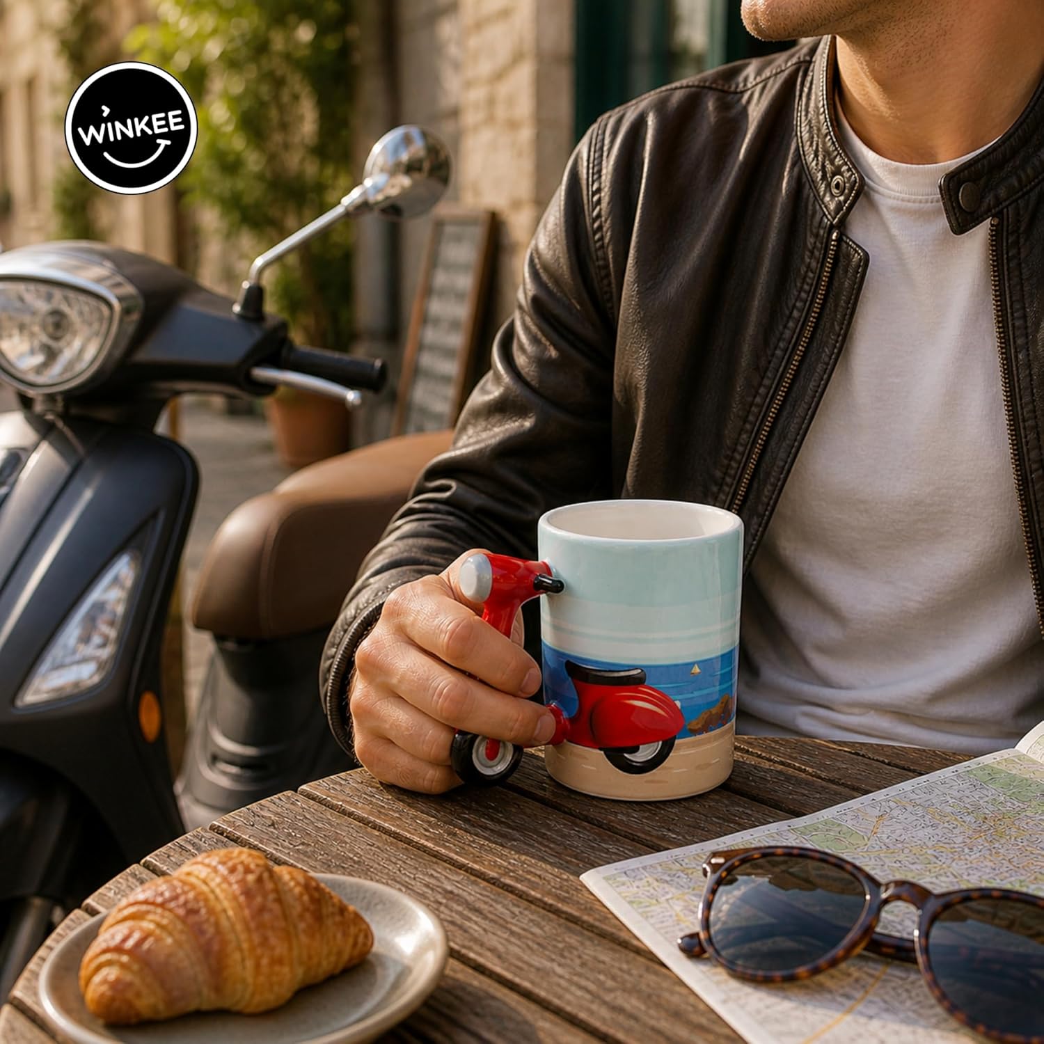 Winkee - La Dolce Vita Scooter Mug - Mug