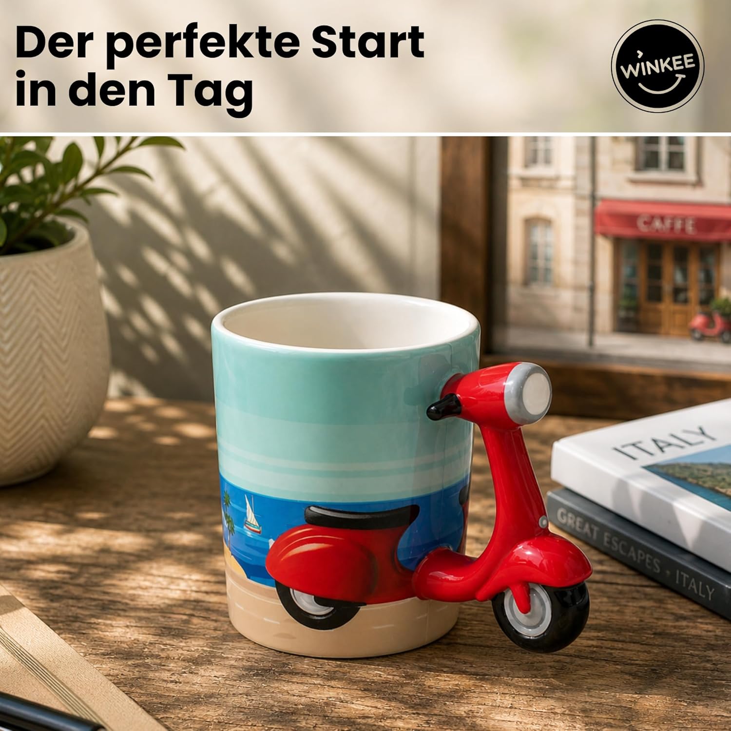Winkee - La Dolce Vita Scooter Mug - Mug