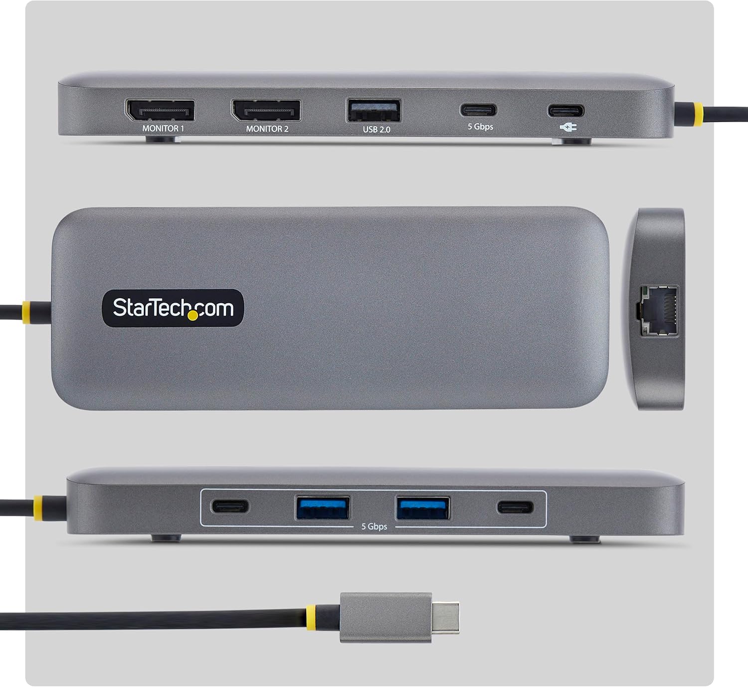 Usb-C To Dual-Dp Multiport Hub 100W