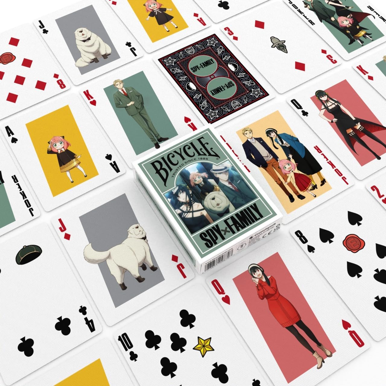 Bicycle Mazzo di Carte da Gioco Spy x Family. Edizione Speciale per Appassionati e Collezionisti.