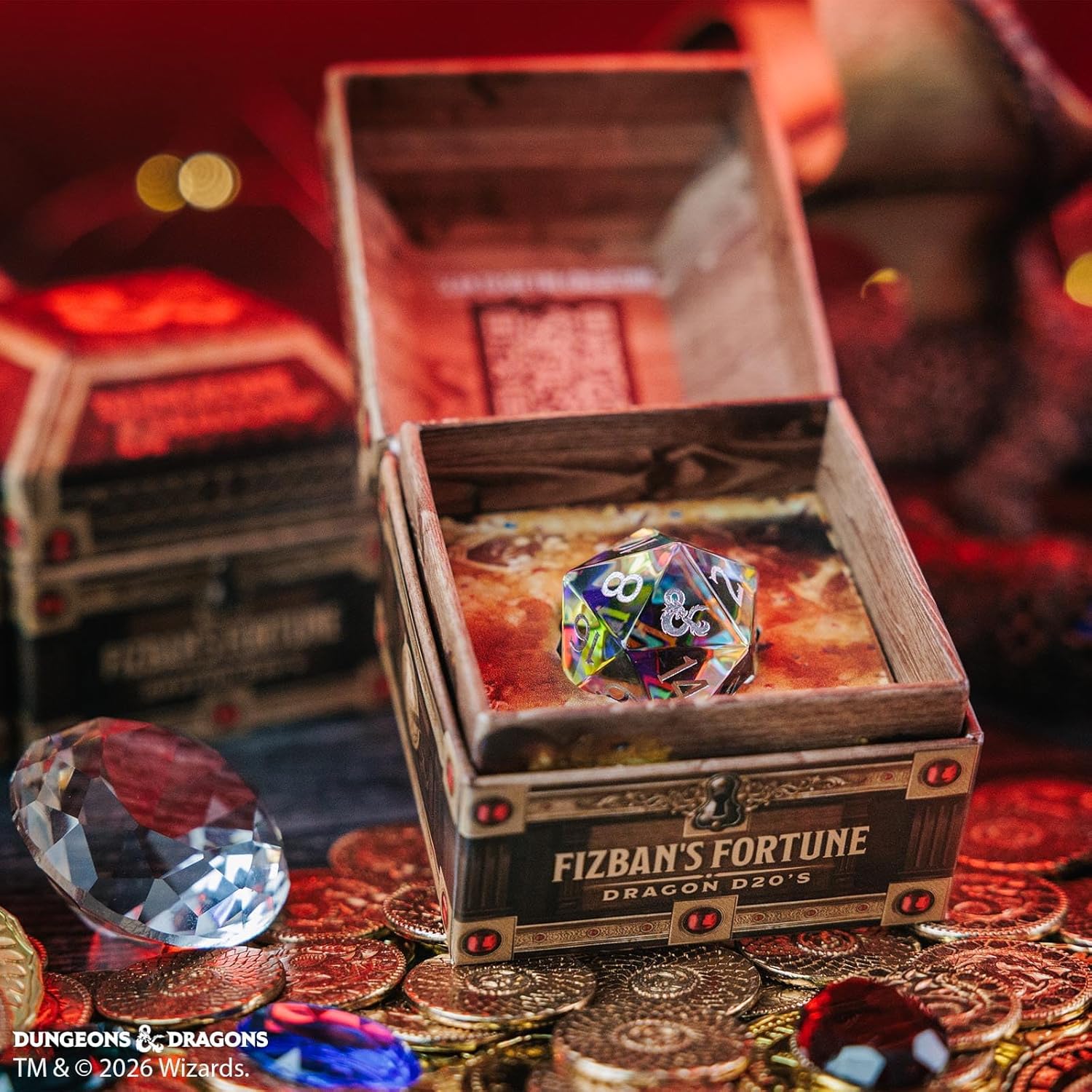 Dungeons & Dragons Blind Mystery Box Dice Fizban`S Treasure D20 25 Mm