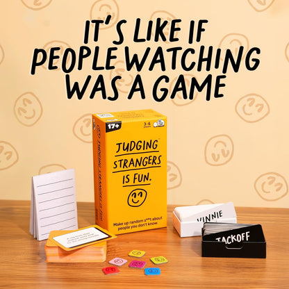 Judging Strangers Is Fun: Hilarious New Board Game | Party Game for Friends | Icebreaker, Birthday Gift, Game Night