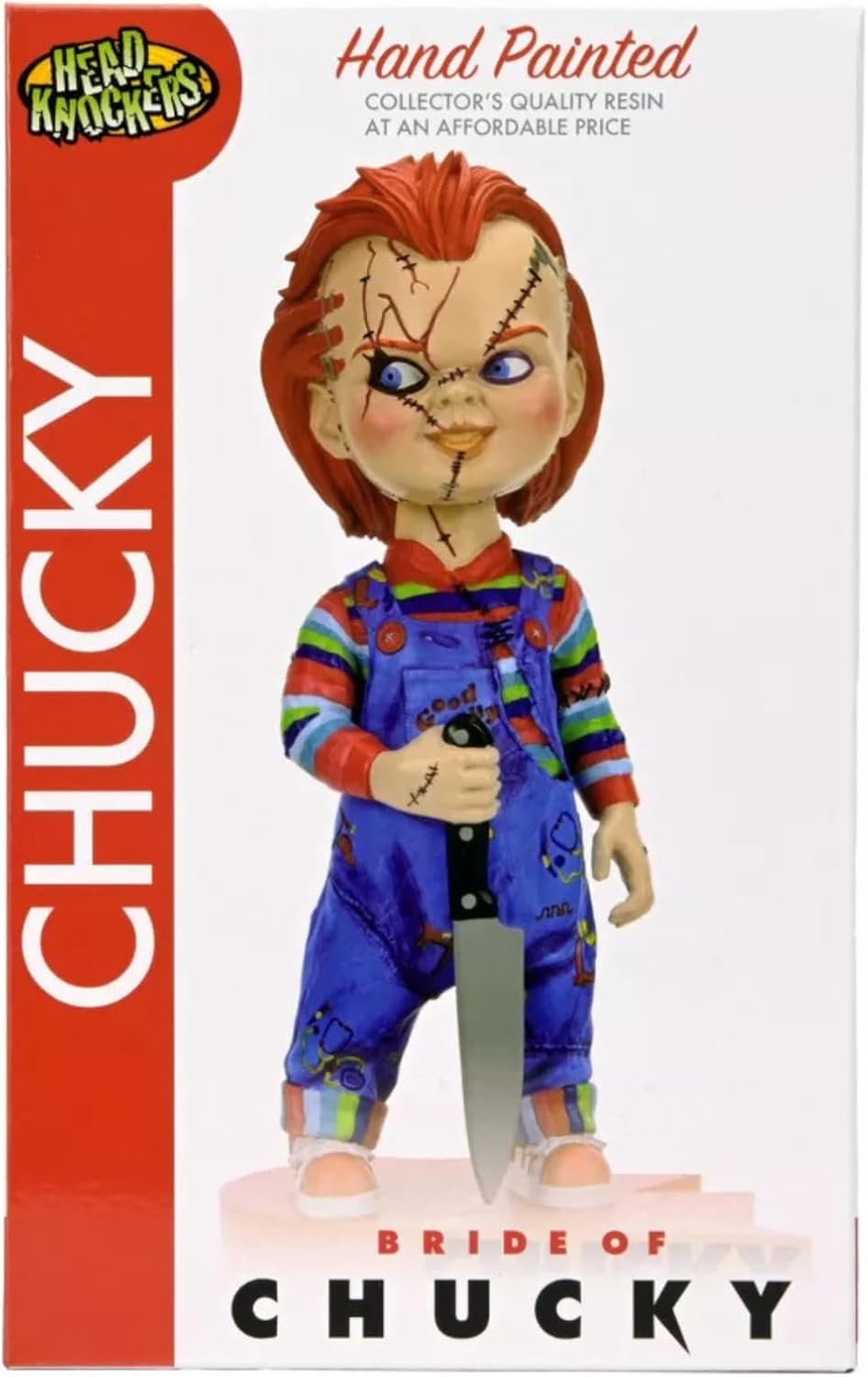 NECA Bride of Chucky Head Knocker 7-Inch - Chucky (Heart Connect Base