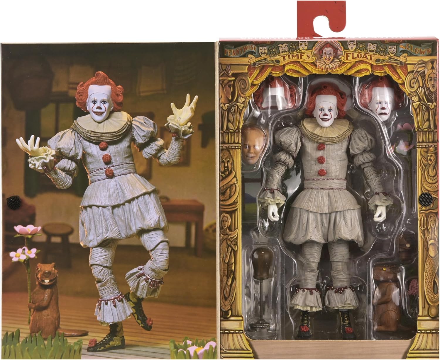 NECA Official - IT: Welcome to Derry - Ultimate Bob Gray as Pennywise 7" Scale Action Figure