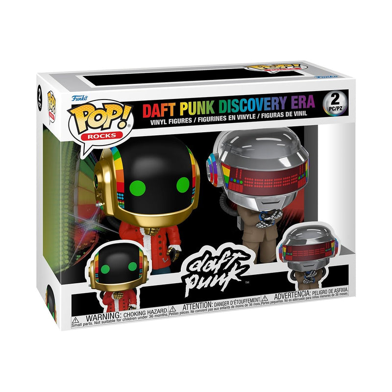 Funko POP! Rocks: Daft Punk- Discovery - 2 Pack - Sammelbare Vinylfigur - Geschenkidee - Offizielles Merchandise - Spielzeug für Kinder & Erwachsene - Modellfigur für Sammler und zur Ausstellung