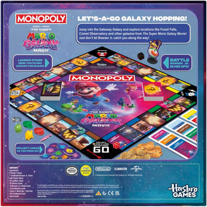Monopoly: The Super Mario Galaxy Movie Edition Board Game I Fun Family Games for Children, Teens, Adults | 2 to 6 Players | Ages 8+ - English Version