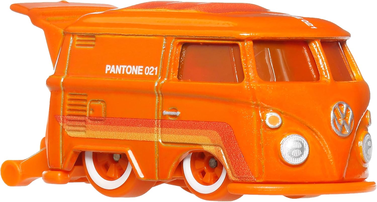 Hot Wheels Toy Car or Truck, Collectible Pantone 1:64 Scale Die-Cast Vehicle Featuring Classic Colors & Artistic Packaging (Styles May Vary), JKY47