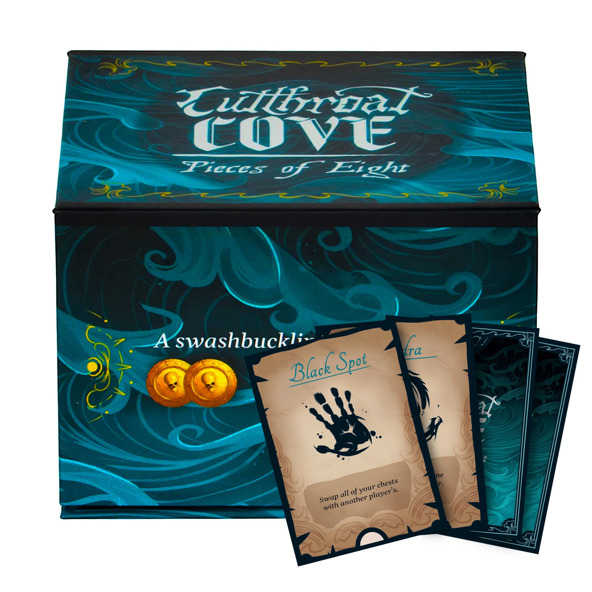 Cutthroat Cove: Pieces of Eight – Fast-Paced Pirate-Themed Card Game for 2–4 Players