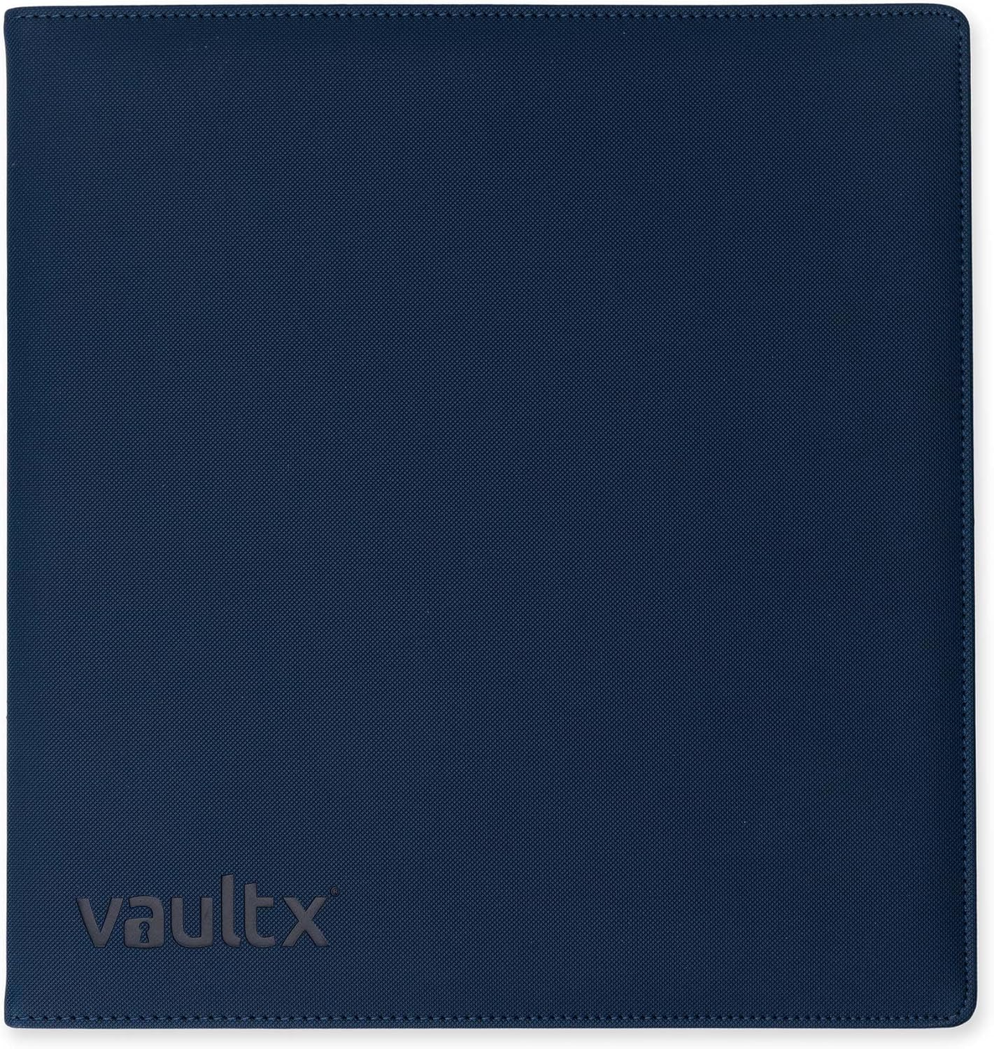Vault X Large Ring Binder, 900 Cards, fits 9 Pocket Pages, Exo-Tec Material, 3 D-Ring Folder, for Trading Cards (Blue)