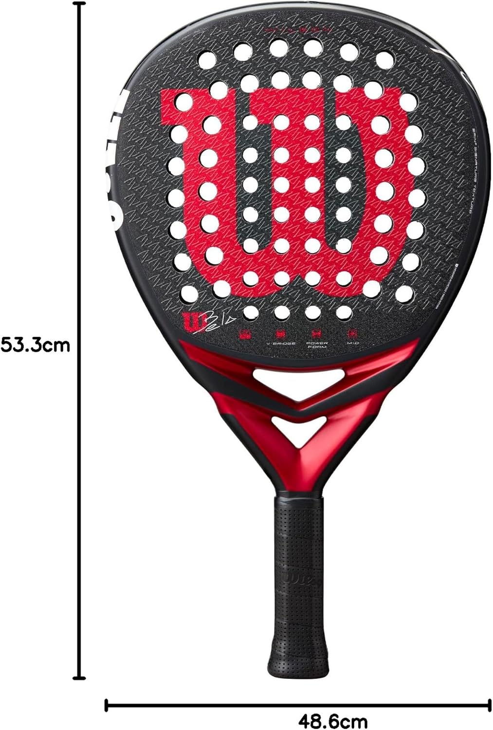 Wilson Bela V3 Padel Racket Antraciet 365G Neu