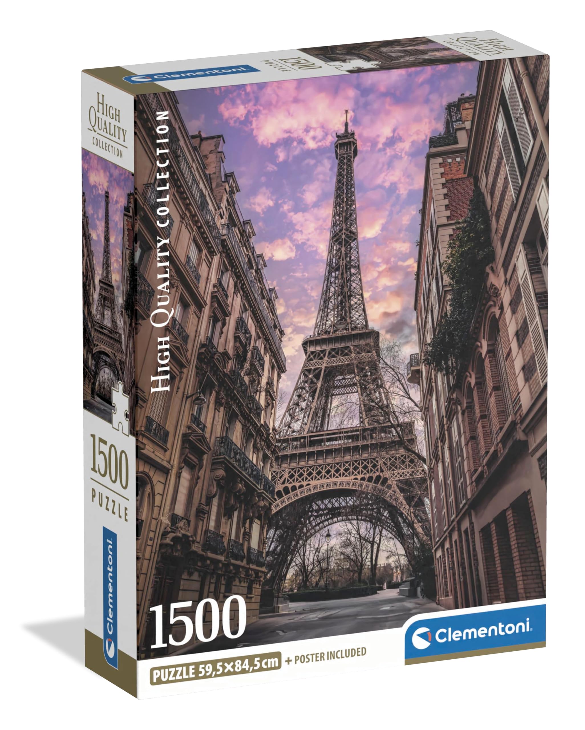 Clementoni Eiffelturm im Sonnenaufgang Puzzle 1500 Teile Erwachsene - Puzzle Erwachsene in 59,2 x 84,3 cm - Puzzle Erwachsene anspruchsvoll von Clementoni 31755