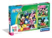 Clementoni Micky Maus Wunderhaus Kinder Puzzle 3 x 48 Teile - Micky Maus Puzzle 32 x 22 cm für Kinder ab 4 Jahre - Puzzle von Clementoni 25005