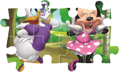 Clementoni Puzzle Maxi Disney Minnie 24 Stücke - für Kindern 3-6 Jahre, Cartoon, Geschenk für Kinder, Made in Italy, 24091