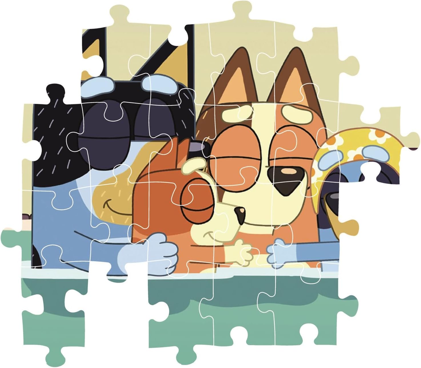 Clementoni Bluey Kinder Puzzle 3 x 48 Teile - Bluey Puzzle 32 x 22 cm für Kinder ab 4 Jahre - Puzzle von Clementoni 25003