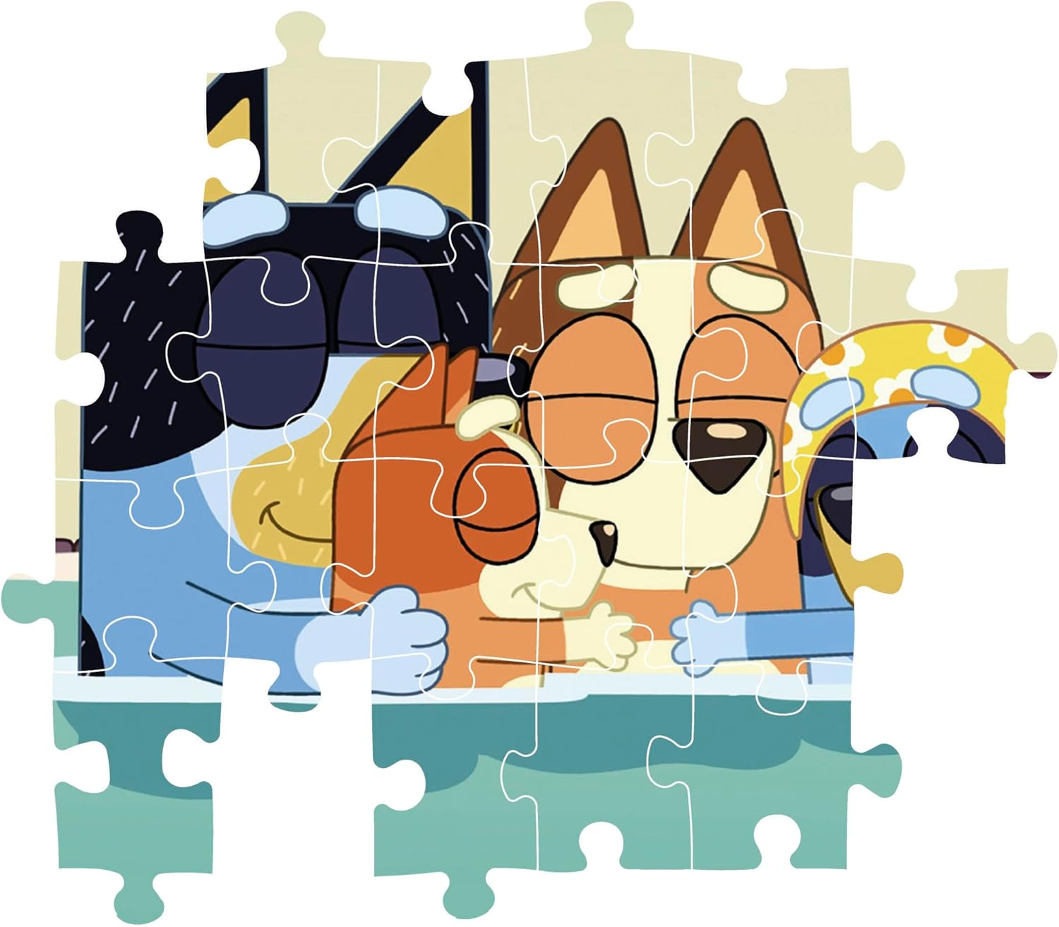 Clementoni Bluey Kinder Puzzle 3 x 48 Teile - Bluey Puzzle 32 x 22 cm für Kinder ab 4 Jahre - Puzzle von Clementoni 25003