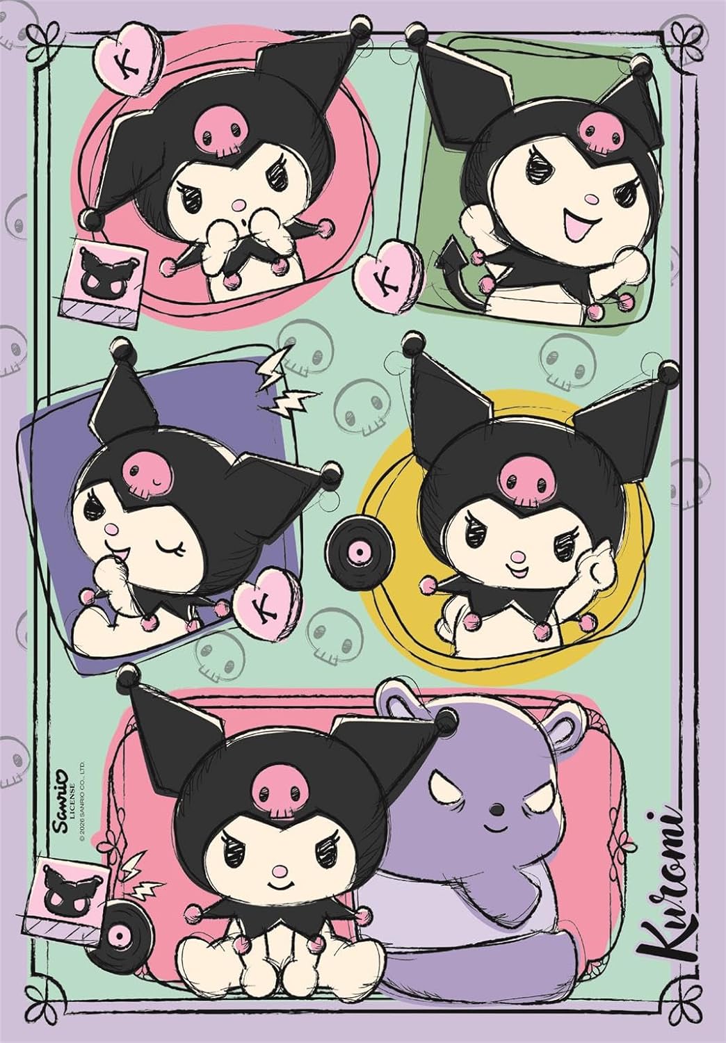 Clementoni Kuromi Puzzle 500 Teile Erwachsene - Puzzle Erwachsene in 49 x 36 cm - Puzzle Erwachsene anspruchsvoll von Clementoni 35622