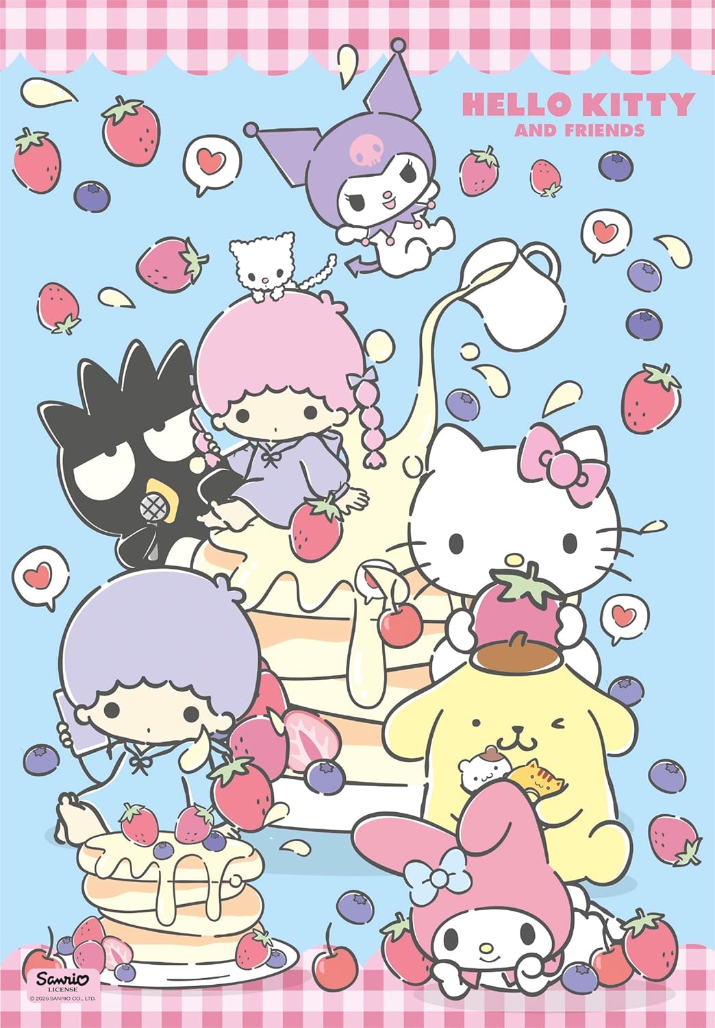 Clementoni Hello Kitty Puzzle 1000 Teile Erwachsene - Puzzle Erwachsene in 70 x 50 cm - Puzzle Erwachsene anspruchsvoll von Clementoni 37117