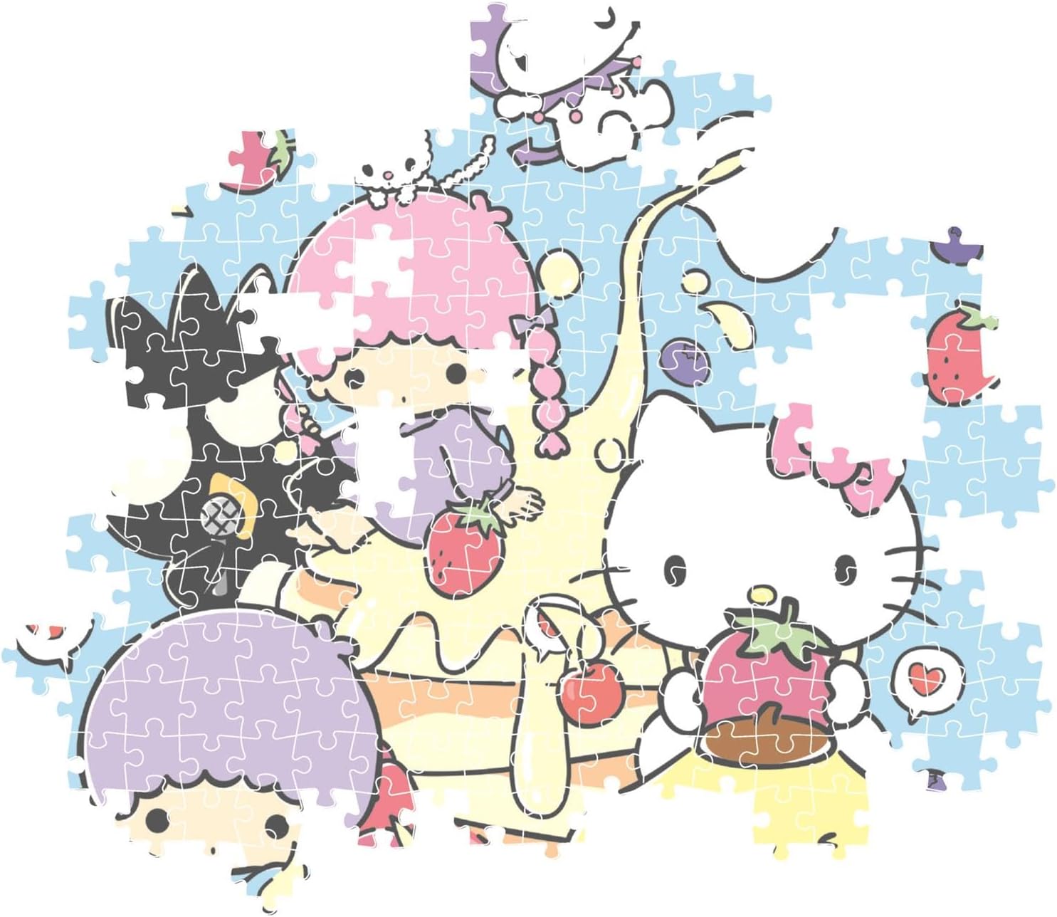 Clementoni Hello Kitty Puzzle 1000 Teile Erwachsene - Puzzle Erwachsene in 70 x 50 cm - Puzzle Erwachsene anspruchsvoll von Clementoni 37117