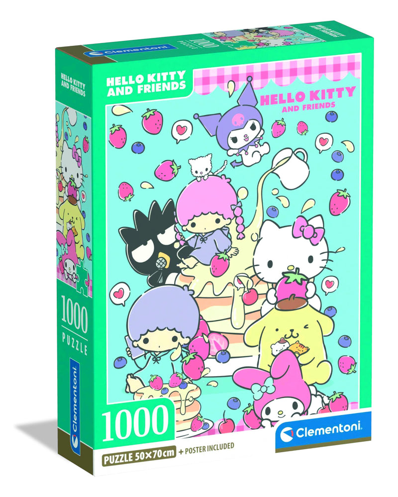 Clementoni Hello Kitty Puzzle 1000 Teile Erwachsene - Puzzle Erwachsene in 70 x 50 cm - Puzzle Erwachsene anspruchsvoll von Clementoni 37117