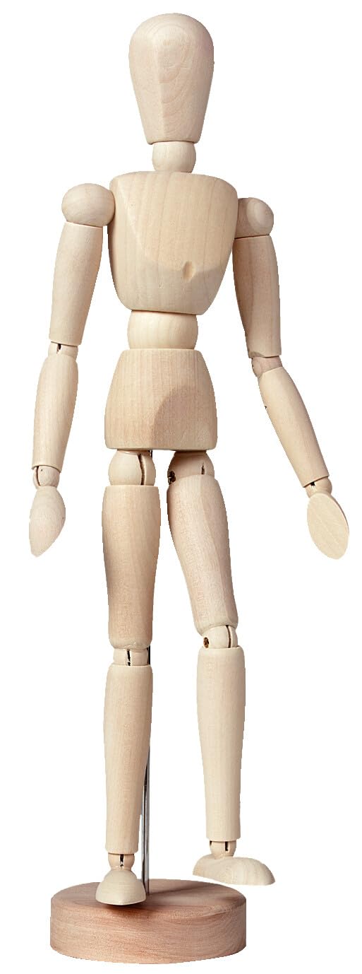 Talens Ledenpop Vrouw 30cm Blank Hout