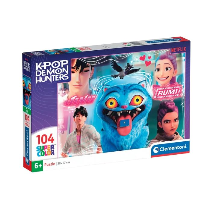 K-Pop Dämonenjäger Kinderpuzzle 104 Teile - 38 x 27 cm - ab 6 Jahren - Bunte Charaktere - Spaß und pädagogische Aktivität