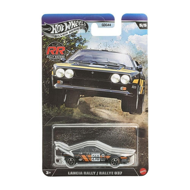 Hot Wheels Silver Series Rally Racers Lancia Rally/Rallye 037  5/5, 1:64 Scale Diecast Toy Vehicle