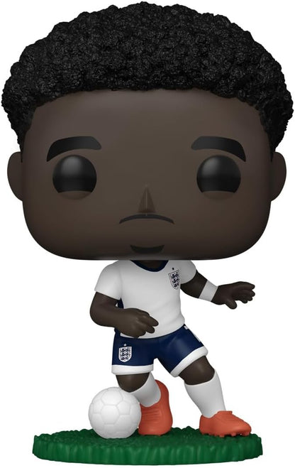 Funko POP! Football: England - Bukayo Saka - Figura in vinile da collezione - Idea regalo - Prodotto ufficiale - Giocattoli per bambini e adulti - Modello di figura per collezionisti ed esposizione