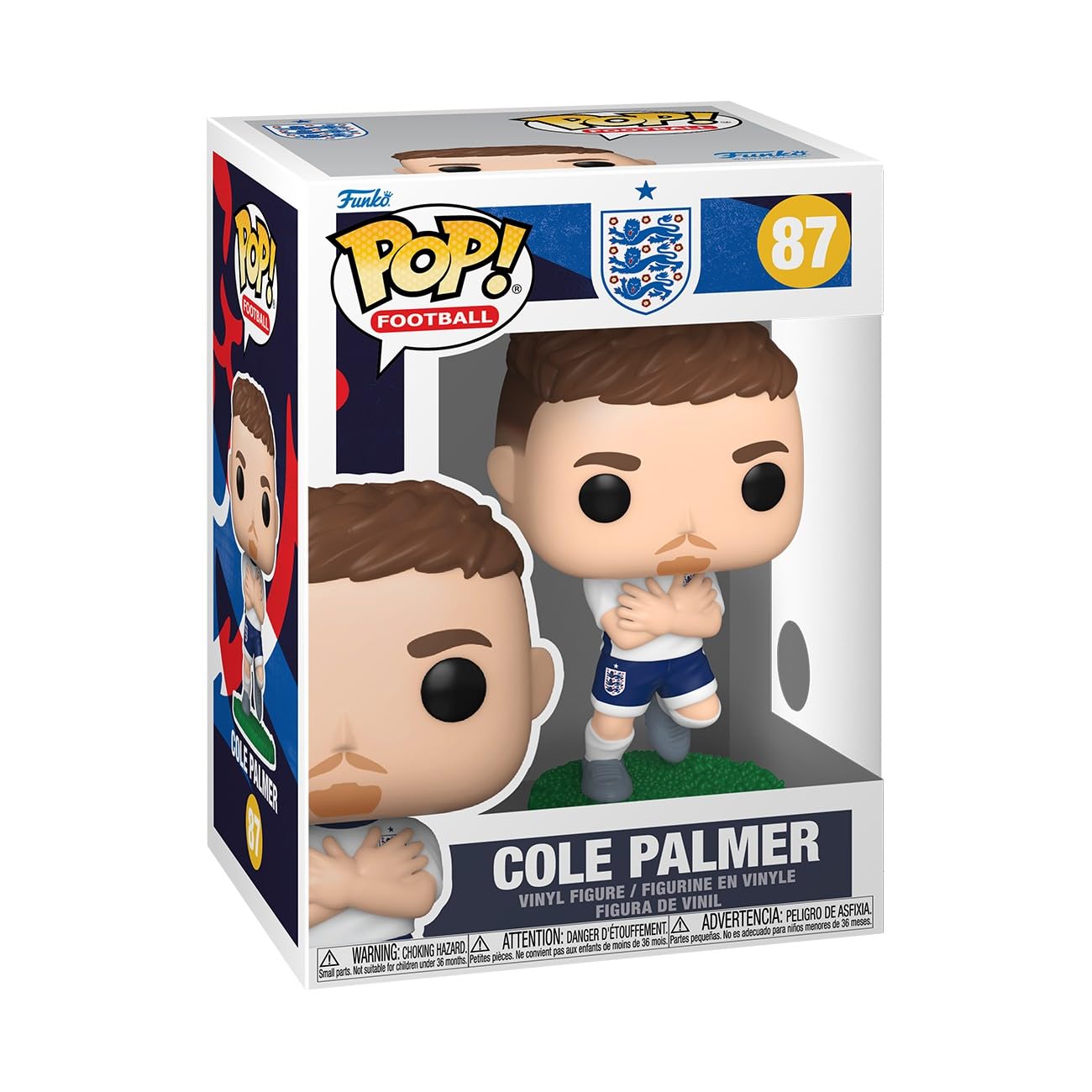 Funko POP! Football: England - Cole Palmer - Figura in vinile da collezione - Idea regalo - Prodotto ufficiale - Giocattoli per bambini e adulti - Modello di figura per collezionisti ed esposizione